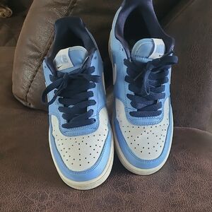 Nike Blue and White Sneakers